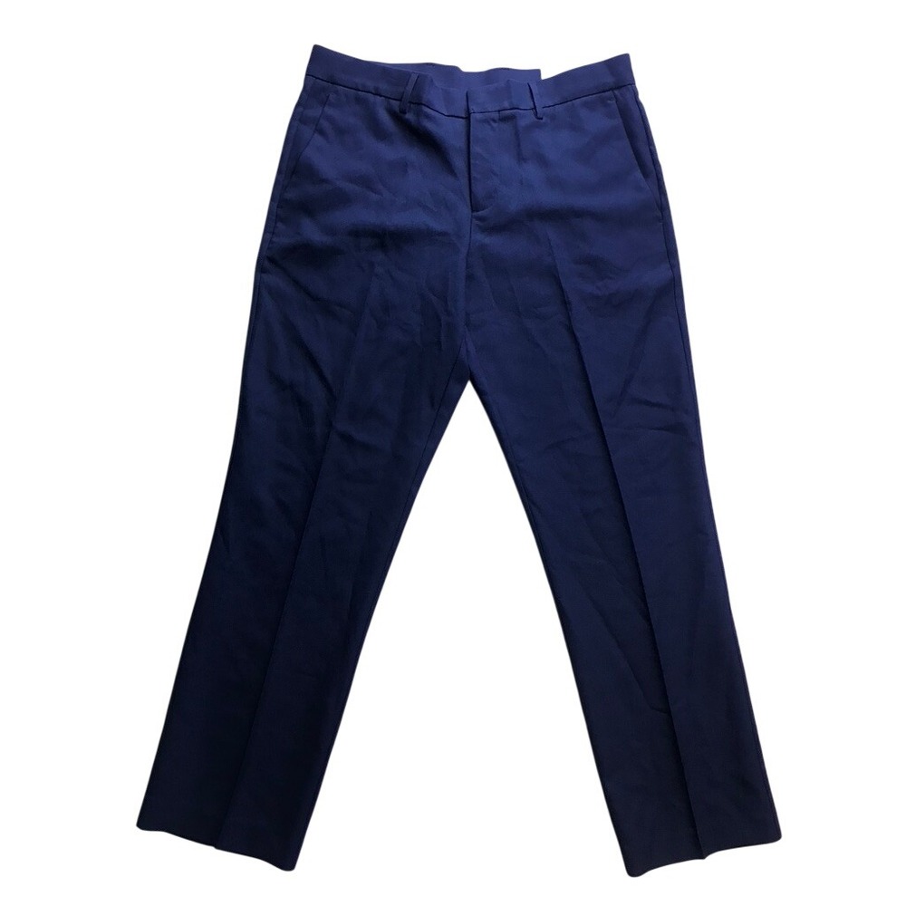 Perry Ellis Dress Pants Mens 33x30 Blue Portfolio Essentials Modern Fit Slacks